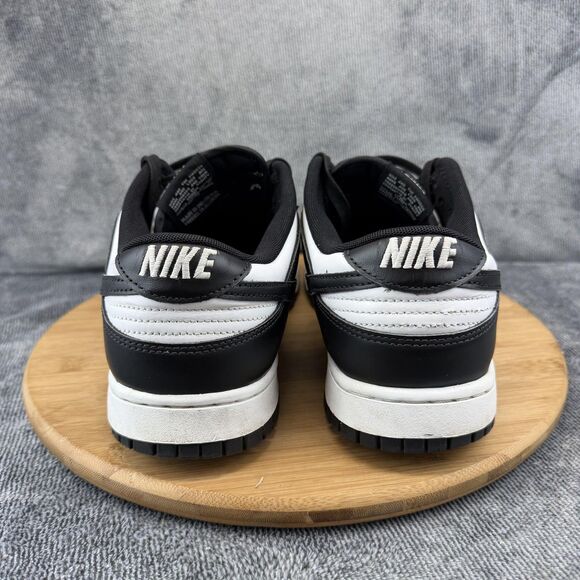 Nike Dunk Low Shoes Mens Size 11.5 Black Leather Low Top Sneakers DD1391-100 main image 8